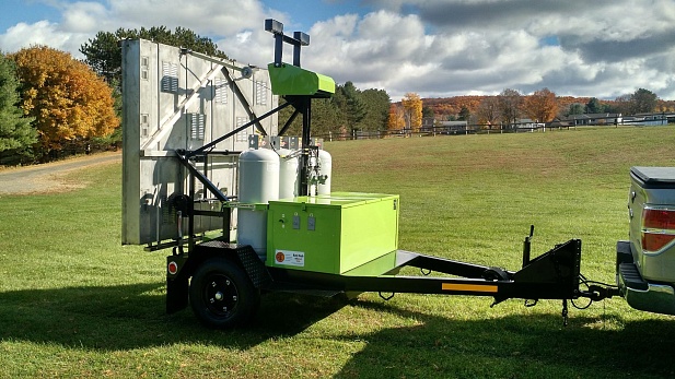 Установка инфракрасного нагрева на прицепе Tech 48